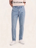 Quần JEANS nam DATAMAN cao cấp, dáng slim basic, co giãn - QJD2406