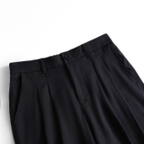 Quần Vải Ống Rộng Xếp Ly  - TWO TUCK WIDE CHINO PANTS - H.I.M STUDIO