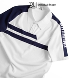 Áo polo dệt kim nam đánh golf DATAMAN, nách raglan, chất liệu visco