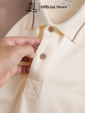 Áo Polo Nam DATAMAN phối màu, tay ngắn, vải cá sấu CVC cao cấp, nam tính, trẻ trung, thanh lịch - PLV2306