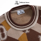 Áo len Sweater Unisex cổ tròn dài tay cube Monogram - DT22-32