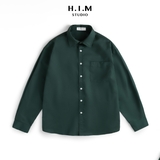 Áo Sơ Mi - Relaxed fit KAKI DRAFT SHIRT - H.I.M STUDIO