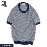 Áo thun len Mongtoghi dệt kim nam kẻ ngang DATAMAN - LCT2315