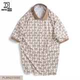 Áo POLO Unisex tay ngắn họa tiết Classic Monogram dáng Overfit - PLMN2310