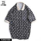 Áo POLO Unisex tay ngắn họa tiết Classic Monogram dáng Overfit - PLMN2310