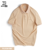 Áo Polo Nam DATAMAN basic tay ngắn vải cotton trơn chất thoáng khí thoải mái - PLV2301