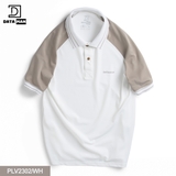 Áo Polo Nam DATAMAN cổ bẻ, ngắn tay, nách raglan phối màu, nam tính, trẻ trung - PLV2302