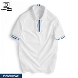 Áo Polo Nam DATAMAN trơn cổ bẻ, nẹp dệt, vải cá sấu CVC cao cấp, form slimfit - PLV2308