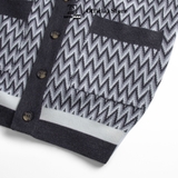 Áo CARDIGAN có túi dáng rộng nam, hãng DATAMAN kẻ sóng vintage, chất len Acrylic giả cashmere mềm mại - DT22-22