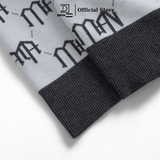 Áo POLO nam monogram cổ bẻ dài tay dệt kim DATAMAN chất liệu visco mềm mại - DT22-29