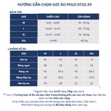 Áo POLO nam monogram cổ bẻ dài tay dệt kim DATAMAN chất liệu visco mềm mại - DT22-29