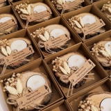 Nến tealight đế gỗ