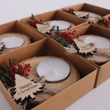 Nến tealight đế gỗ