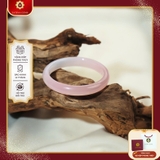 Vòng Tay Đá Chalcedony Tự Nhiên Hồng Băng Hoa Anh Đào Sakura – Vòng Đá Phong Thủy Thu Hút Nhân Duyên (Tặng Bộ Hộp Đựng Sang Trọng)