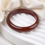 Vòng Tay Đá Mã Não Đỏ Nâu Tự Nhiên Phong Thủy – May Mắn Tài Lộc – Vòng Trơn Cao Cấp TATINA GEMS (Tặng Bộ Hộp Đựng Sang Trọng)