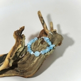 Vòng Tay Đá Aquamarine (Hải Lam Bảo) Vụn MàI Bóng Tự Nhiên Mix Hạt Chuyển Vận Cao Cấp TATINA GEMS. (Tặng Bộ Hộp Đựng Sang Trọng)