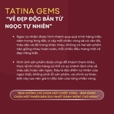 Vòng Tay Ngọc Xanh Lá Nếp Ngọc Afghanistan Thiết Kế Bản Đũa Tròn TATINA GEMS (Tặng Bộ Hộp Đựng Sang Trọng)