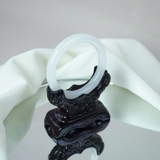 Vòng Tay Bạch Ngọc Trắng Tuyết Ngọc Đá Calcite Cao Cấp Kiểu Dáng Tròn Phong Thủy Bình An May Mắn TATINA GEMS (Tặng Bộ Hộp Đựng Sang Trọng)