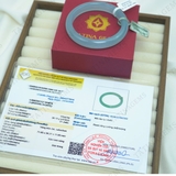 Vòng Mã Não Thiên Thanh Băng Chủng Chất Ngọc Trong Suốt Như Kính Sắc Xanh Mây Trời Thanh Khiết TATINA GEMS (Tặng Bộ Hộp Đựng Sang Trọng)