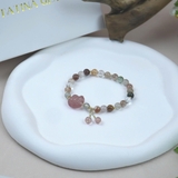 Vòng Tay Chuỗi Hạt Đá Thạch Anh Mix Charm Cao Cấp Bộ Sưu Tập The Muse Collection TATINA GEMS (Tặng Bộ Hộp Đựng Sang Trọng)