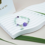 Vòng Tay Chuỗi Hạt Đá Thạch Anh Mix Charm Cao Cấp Bộ Sưu Tập The Muse Collection TATINA GEMS (Tặng Bộ Hộp Đựng Sang Trọng)