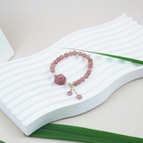 Vòng Tay Chuỗi Hạt Đá Thạch Anh Mix Charm Cao Cấp Bộ Sưu Tập The Muse Collection TATINA GEMS (Tặng Bộ Hộp Đựng Sang Trọng)