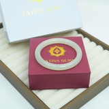 Vòng Tay Ngọc Xanh Lá Nếp Ngọc Afghanistan Thiết Kế Bản Đũa Tròn TATINA GEMS (Tặng Bộ Hộp Đựng Sang Trọng)