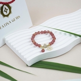 Vòng Tay Chuỗi Hạt Đá Thạch Anh Mix Charm Cao Cấp Bộ Sưu Tập The Muse Collection TATINA GEMS (Tặng Bộ Hộp Đựng Sang Trọng)