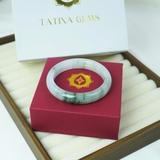 Vòng Đá Ngọc Thiên Sơn Thúy Màu Xanh Mint (Xanh Bạc Hà) Tinh Khôi Chuẩn Tự Nhiên, May Mắn & Bình An TATINA GEMS (Tặng Bộ Hộp Đựng Sang Trọng)
