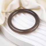 Vòng Tay Đá Mã Não Xám Tự Nhiên Phong Thủy Màu Bản Hẹ Sang Trọng, Tinh Tế – Grey Agate May Mắn Bình An & Bảo Vệ Năng Lượng - Nâu Phớt Tím TATINA GEMS (Tặng Bộ Hộp Đựng Sang Trọng)