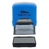 Dấu - Thẻ mực Shiny S842 38x14mm trắng