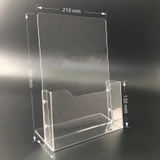 Kệ mica nhiều giấy 1 ngăn Enter C01-3 210x300mm A4 đứng 3mm, Khay đựng giấy, Hộc đựng tờ rơi