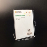 Kệ mica 1 mặt Enter F04-P 75x100mm A7 đứng, Kệ menu chữ L, Khung thông tin sản phẩm, Khung bảng giá, Kệ trưng bày để bàn (20)