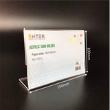 Kệ mica 1 mặt Enter F03-L 150x100mm A6 ngang, Kệ menu chữ L, Khung thông tin sản phẩm, Khung bảng giá, Kệ trưng bày để bàn (20)