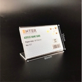 Kệ mica 1 mặt Enter F07-L 90x55mm, Kệ menu chữ L, Khung thông tin sản phẩm, Khung bảng giá, Kệ trưng bày để bàn (20)