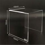 Kệ trưng bày mica 3 mặt uốn Enter TB117 150x150x150mm mica dày 2mm, Kệ livestream, Kệ mica chữ U trong suốt để đồ đa năng (20)