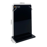 Kệ mica để bàn có khoen bật treo Enter E45 150x210mm A5, Kệ menu nhà hàng khoen lật quảng cáo, Standee mica để bàn, Bảng quét mã QR Code