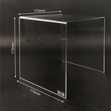 Kệ trưng bày mica 3 mặt uốn Enter TB138 175x175x175mm mica dày 3mm, Kệ livestream, Kệ mica chữ U trong suốt để đồ đa năng (20)
