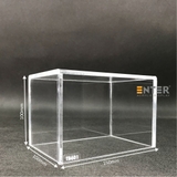 Hộp mica không nắp Enter TB601 100x150x100mm mica dày 5mm, Khay chia ngăn kéo hộc tủ, Khay nhựa đựng đồ dùng, Hộp chống bụi
