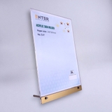 Kệ mica 1 mặt Enter E47 210x300mm liên kết bulon A4 đứng, Kệ menu nhà hàng, Standee mica để bàn, Bảng quét mã QR Code