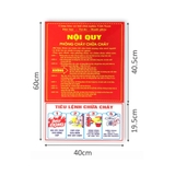 Bảng nội quy tiêu lệnh PCCC 40x60cm màng mica 0.5mm dán decal