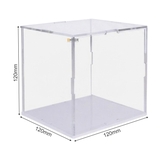 Hộp mica Enter BOX303 120x120x120mm dày 2mm đế 3mm, lắp ráp, Hộp trưng bày mô hình, Hộp mica trong chống bụi