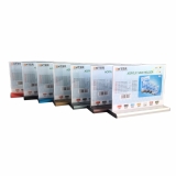 Kệ mica 2 mặt Enter E34 210x150mm đế nhôm A5 ngang, Kệ menu nhà hàng, Standee mica để bàn, Bảng quét mã QR Code (20)