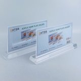 Kệ mica 2 mặt Enter E17B 26x12cm đế mica 29x5.5cm dày 20mm, Biển chức danh quân đội, Kệ chức vụ (10)