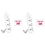 Ổ cắm điện Deli 3 lỗ