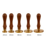 Phôi đồng Φ22mm /  Φ25mm /  Φ38mm /  Φ42mm /  Φ50mm cán gỗ, dấu cán đồng, dấu chấm mực