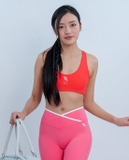 Áo bra thể thao nữ cổ tròn dây chéo