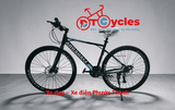 Xe đạp Touring Abraham Bánh 700c Có đề màu Đen-Xanh Dương