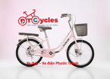 Xe đạp trẻ em nữ Mochi M99 Sườn đôi 22 màu Hồng