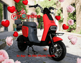 Xe điện HITASA DID màu Đỏ-Cam